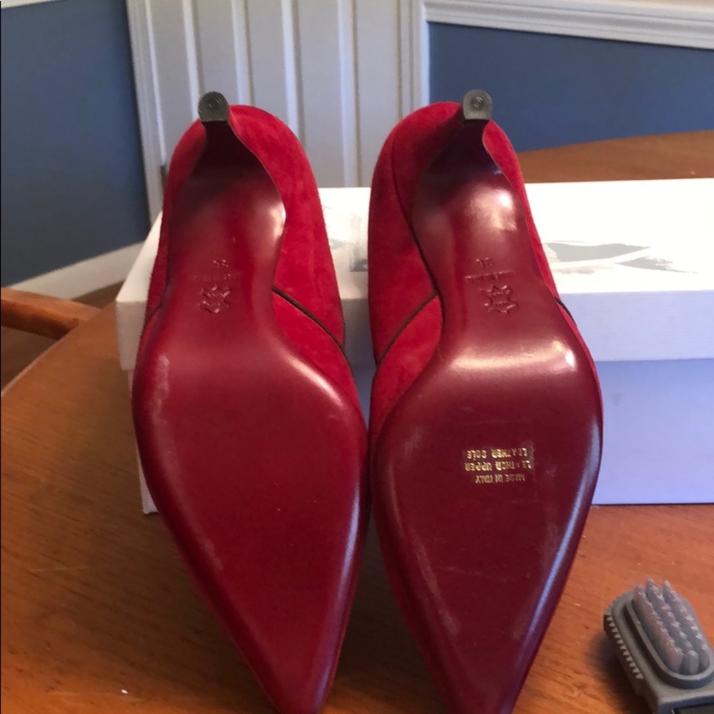 Marioluca Giusti Red Suede Shoes View 2